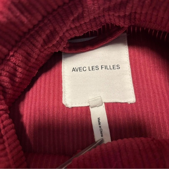 Avec Les Filles Women's XS Corduroy Shacket Shirt Jacket Pink - Picture 4 of 5